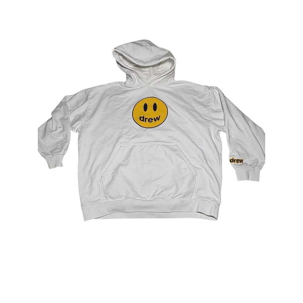 Drew House Mens Desconstructed Hoodie Justin Bieber Pre‑Owned 2XL White  B11
